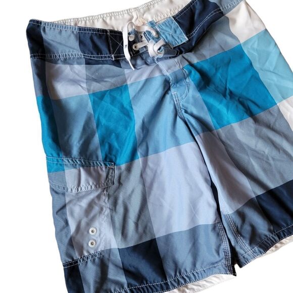 PLAID BOARD SHORTS - Picture 2 of 5